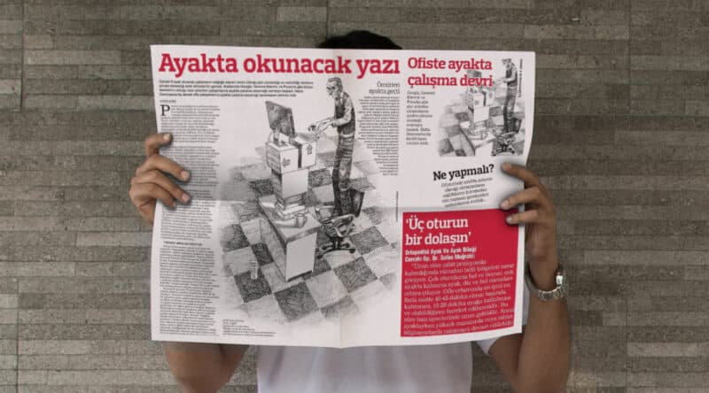 ayakta okunacak yazi