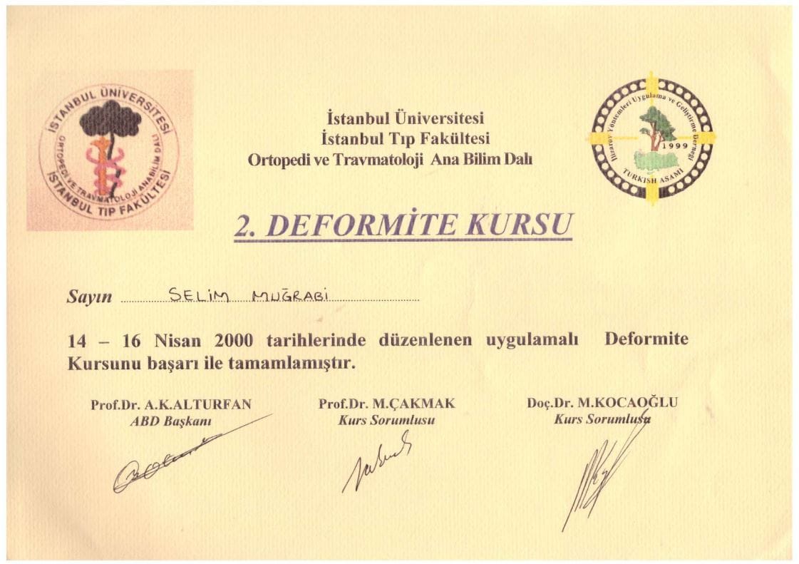 2000 2. Deformite Kursu