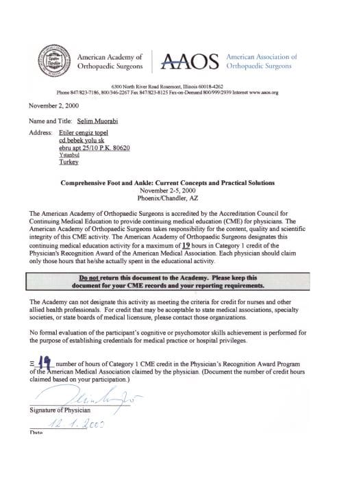 2000 AAOS Comprehensive Foot and Ankle Current Concepts and Practical Solutions