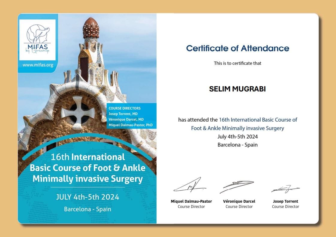 2024 MIFAS 16th International Basic Course of Foot Ankle Minimally invasive Surgery
